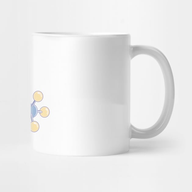 Abstract caffeine molecule vector model by ingotr